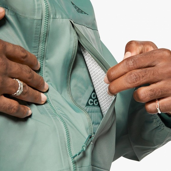 Nike ACG “Tuff Nuggets” Rain Shell Jacket Seagreen Men’s Sz Small DH3197-365 - Picture 4 of 7